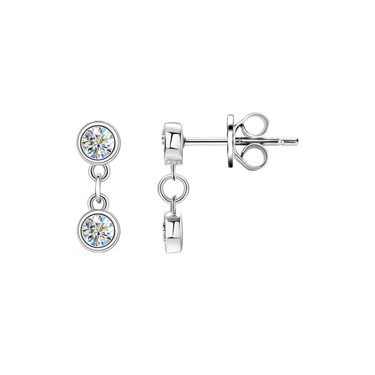 Multi Bezel Dangle Earrings
