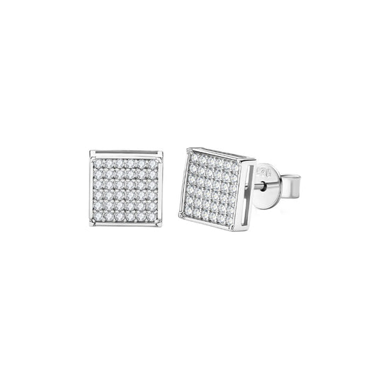 Square Pave Studs