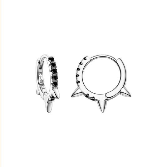 Spike Huggie Earrings