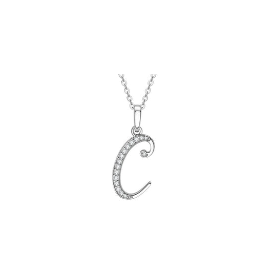 Cursive Initial Letter Pendants