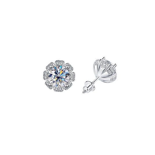 Studded Halo Round Studs