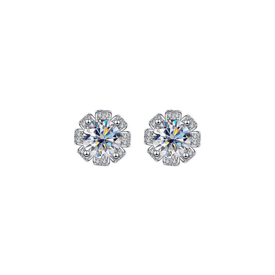 Studded Halo Round Studs