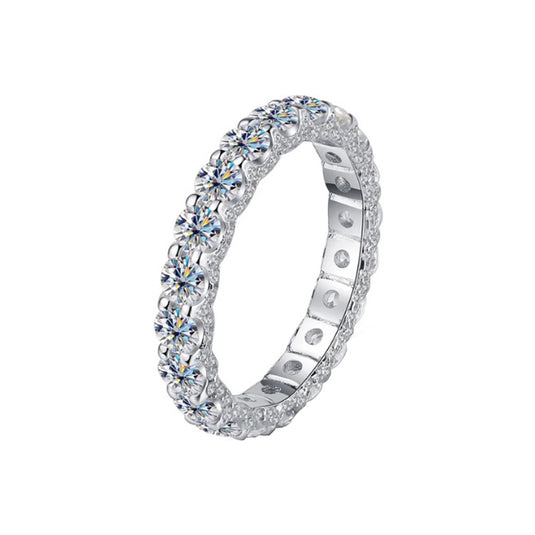 Eternity Band With Side Stones