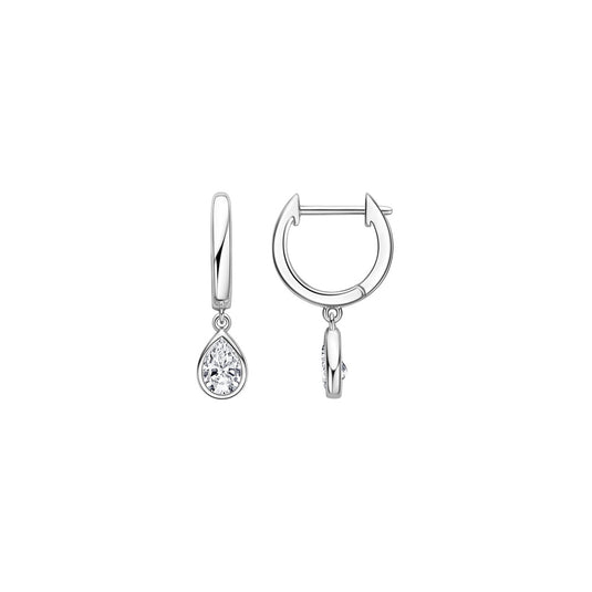 Pear Cut Charm Earrings