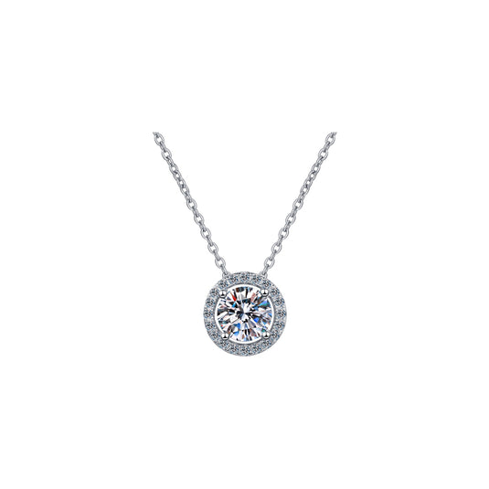 Round Halo Pendant