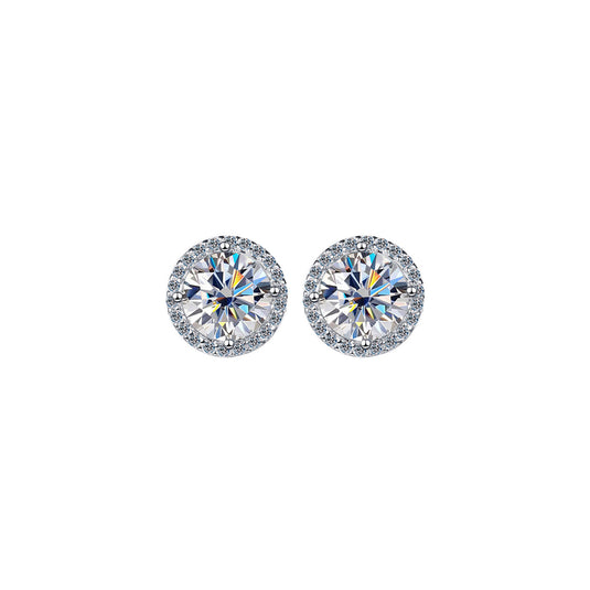 Round Halo Studs