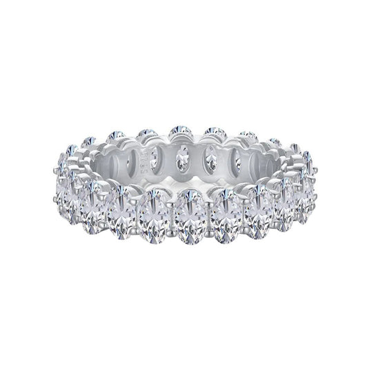 Oval Cut Eternity Band