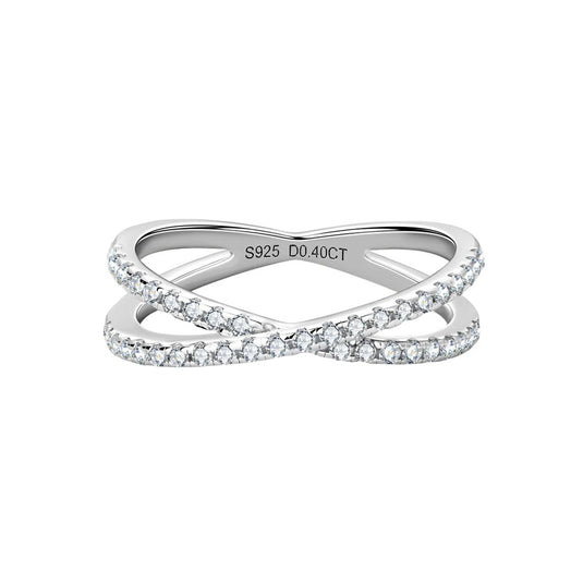 Slim X Statement Ring
