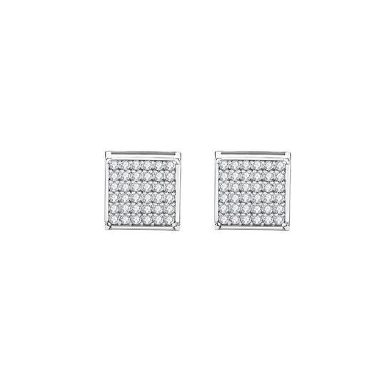 Square Pave Studs