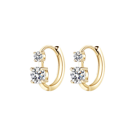 Double Huggie Earrings