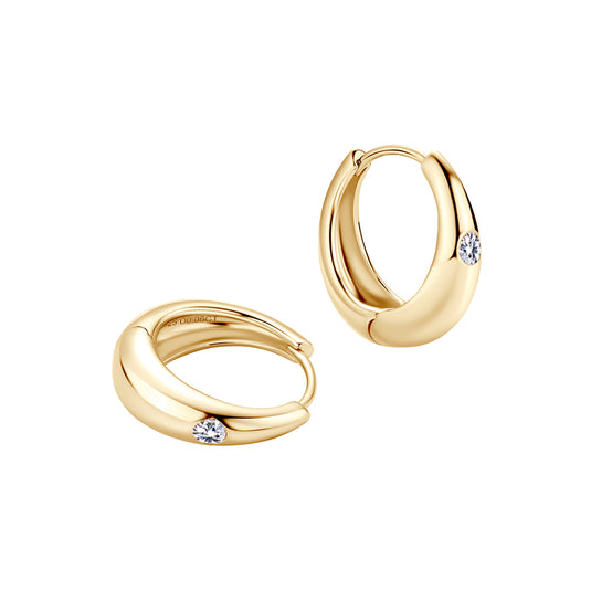 Chunky Huggie Earrings