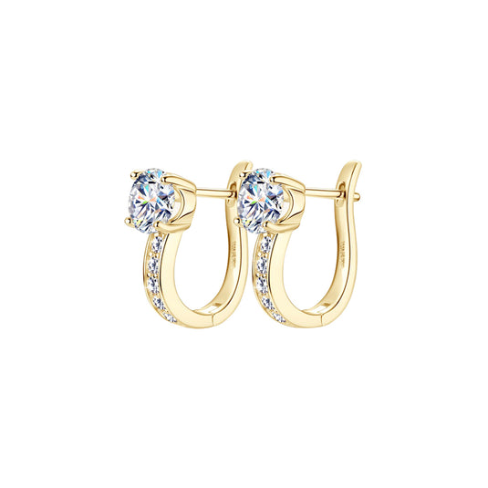 U Huggie Earrings