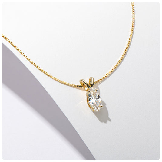 Marquise Solitaire Pendant