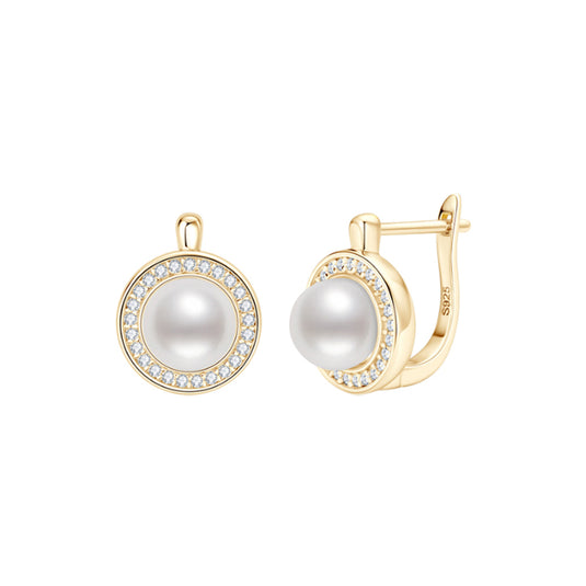 Pearl Halo Studs