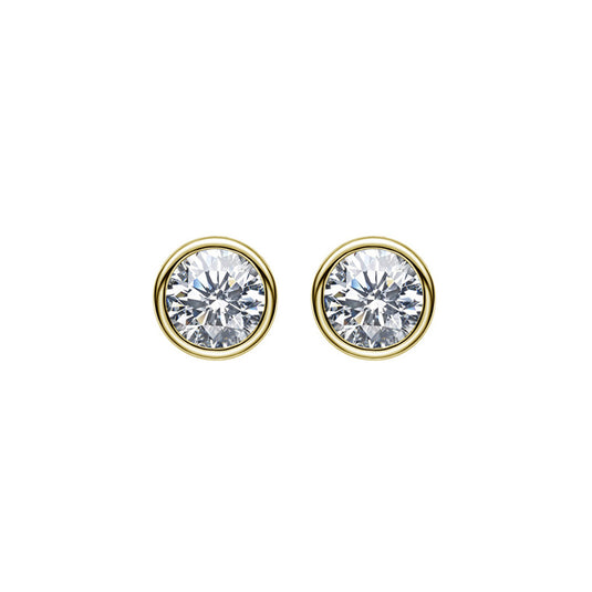 Round Bezel Studs