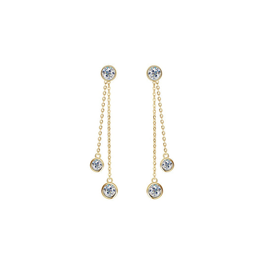 Double Dangle Chain Earrings