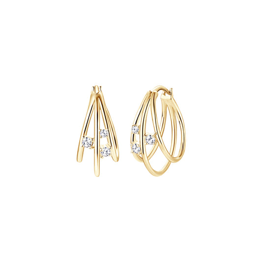 Triple Hoops Earrings