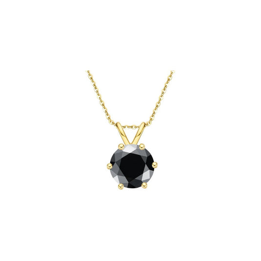 Black Solitaire Pendant