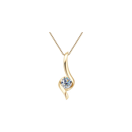 Twist Solitaire Necklace
