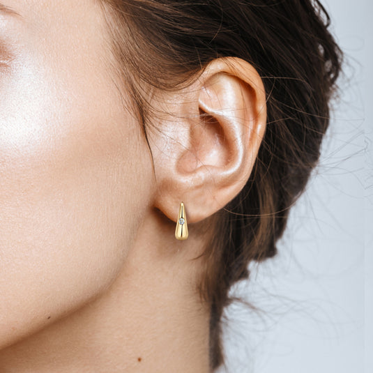 Chunky Huggie Earrings