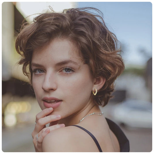 Pointy Huggie Earrings