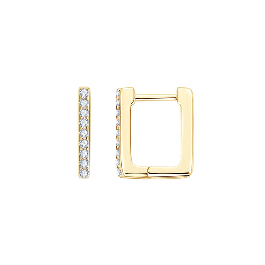 Square Huggie Earrings