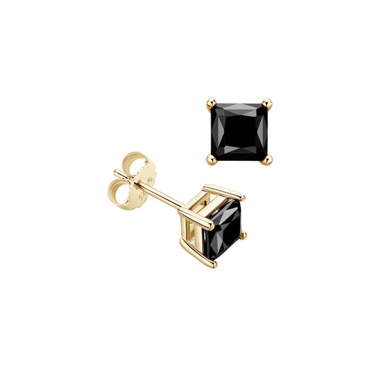 Black Square Stud