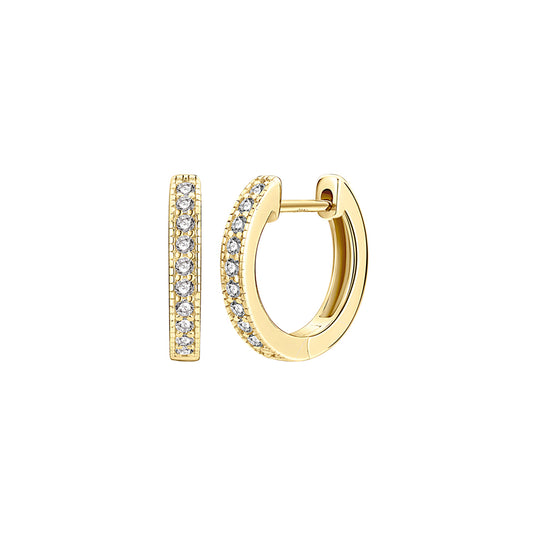 Pave Huggie Earrings