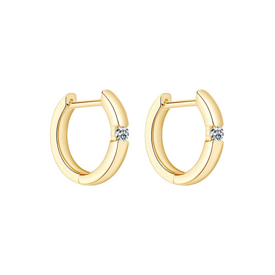 Round Huggie Earrings