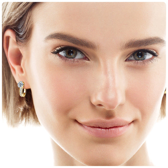 U Huggie Earrings
