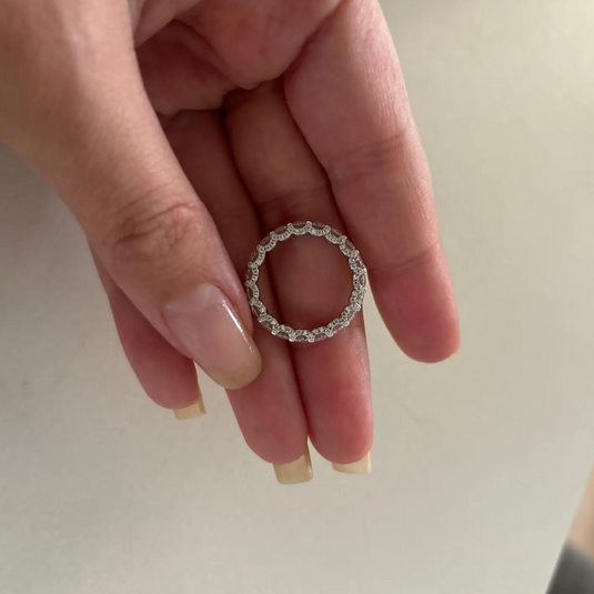 Eternity Band With Side Stones