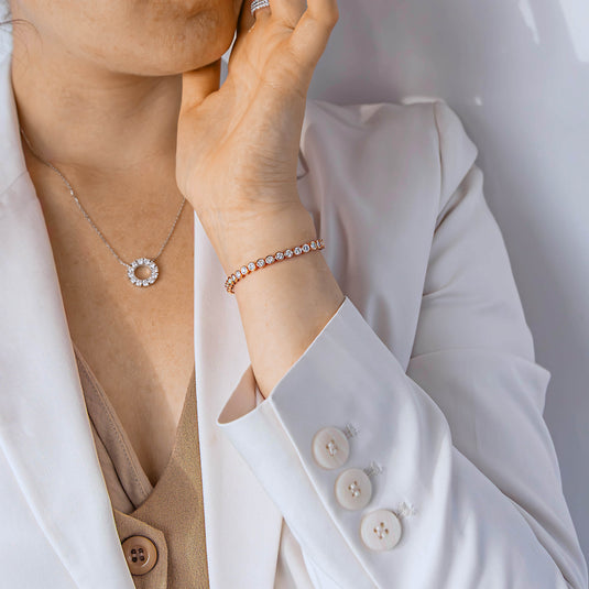 Bezel Tennis Bracelet