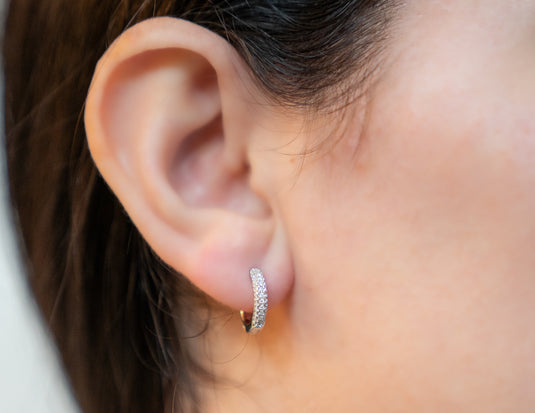 Round Huggie Earrings
