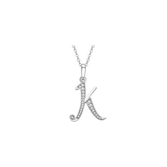 Cursive Initial Letter Pendants
