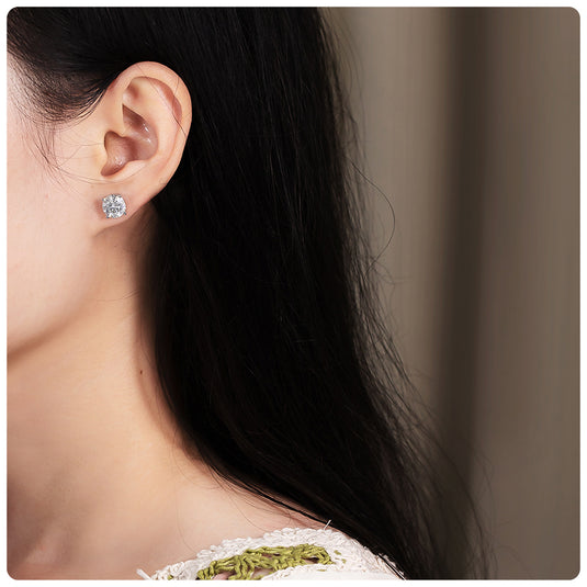 Round Halo Removeable Studs