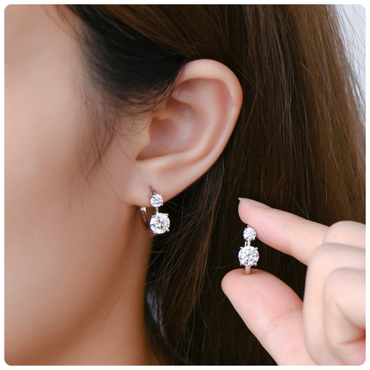 Double Huggie Earrings