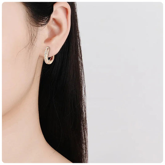 Sparkle Huggie Earrings