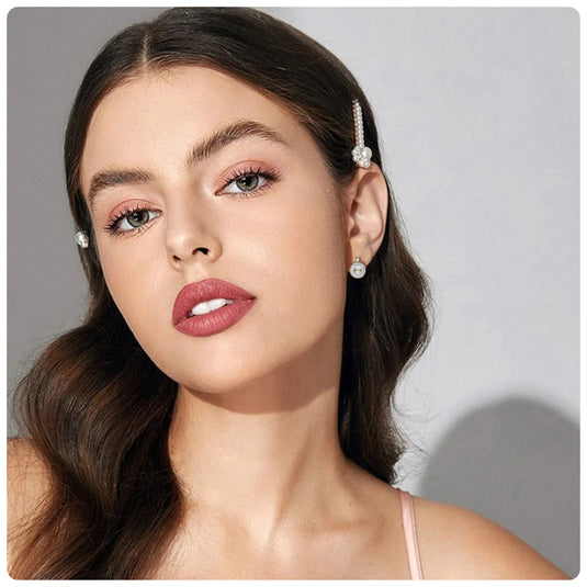 Pearl Halo Studs