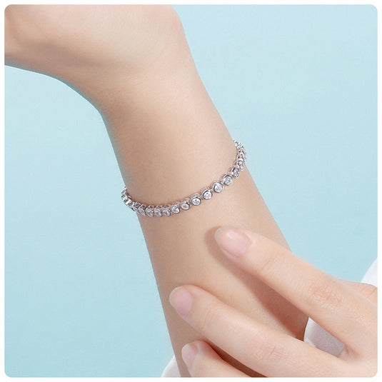 Bezel Tennis Bracelet