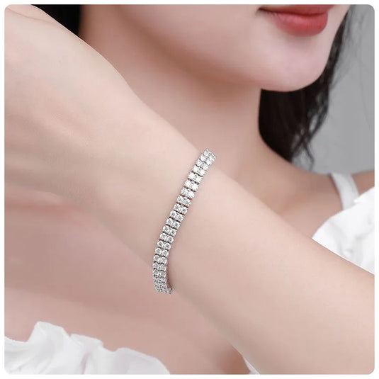 Two Row Tennis Bracelet