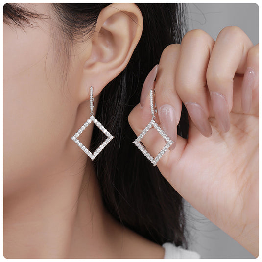 Diamond Dangle Earrings