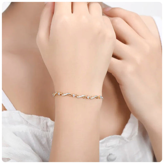 Infinity Row Adjustable Bracelet
