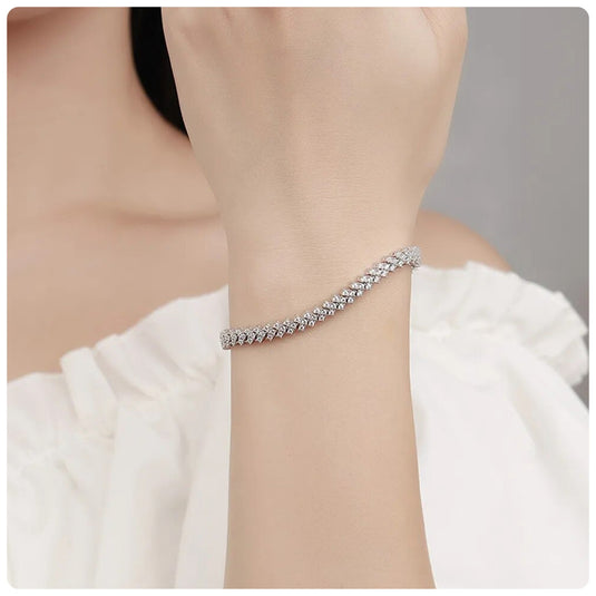 Triple Row Bracelet