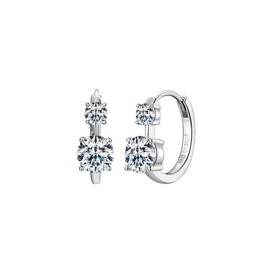 Double Huggie Earrings