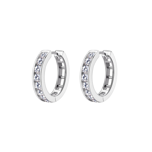 Channel Huggie Earrings
