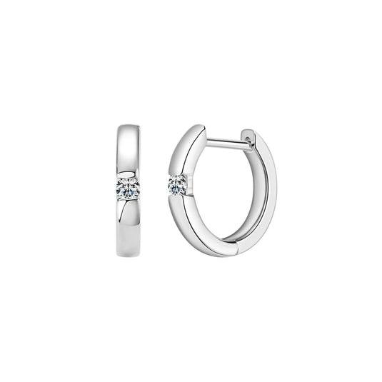 Round Huggie Earrings