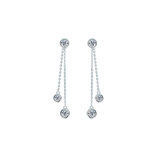 Double Dangle Chain Earrings