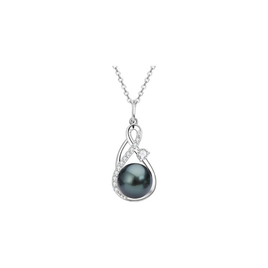 Tahitian Pearl Halo Pendant