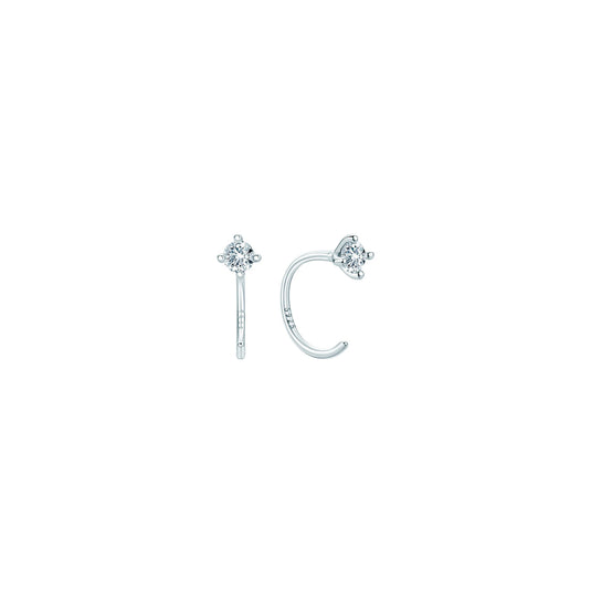 Solitaire Curve Studs