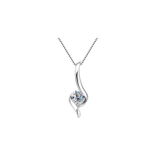 Twist Solitaire Necklace